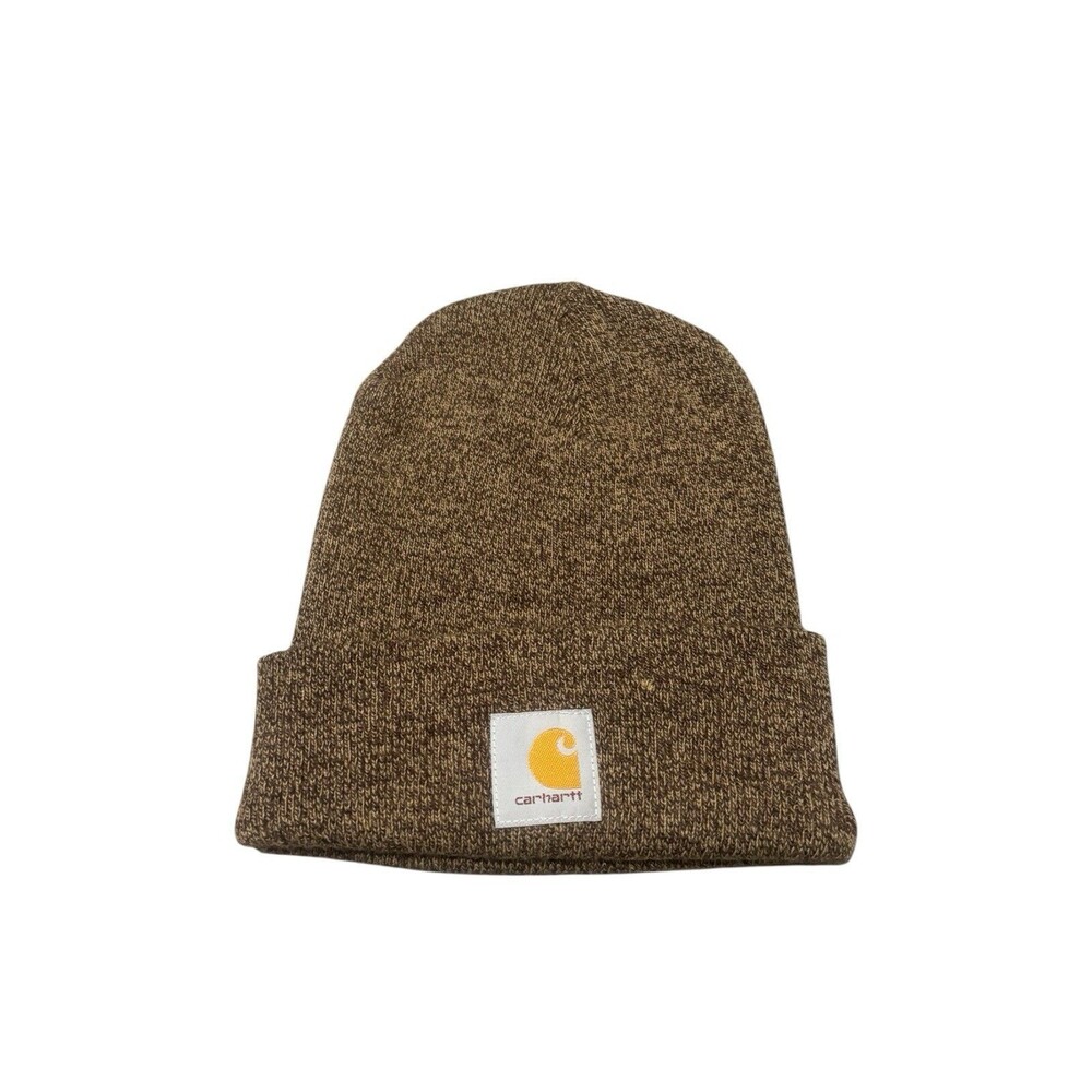 Carhartt Knit Cuffed Beanie Winter Hat OS Brown Heather